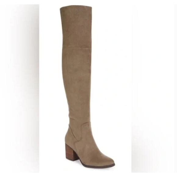 BP Luke Over The Knee Boots 6.5 Tan NWOT Heel OTK Tall Riding Capsule Glam - Picture 1 of 8
